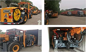 Hydraulic drill rig exported